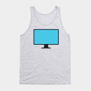 Monitor icon in flat style. Tank Top